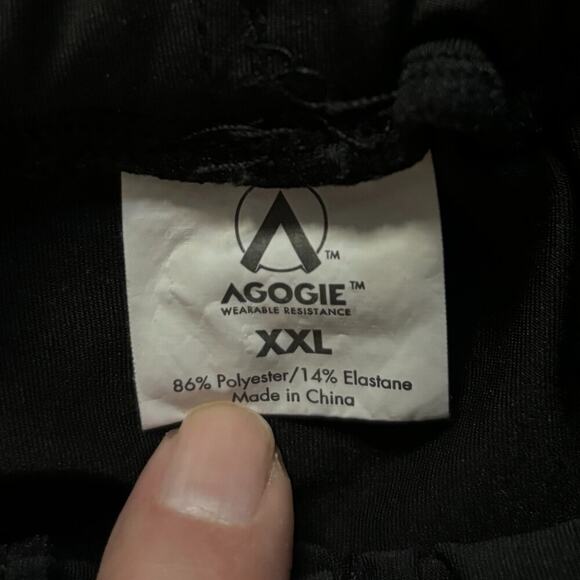 AGOGIE | Womens 20 Pound Wearable Resistance Black Pants XXL - Picture 5 of 7